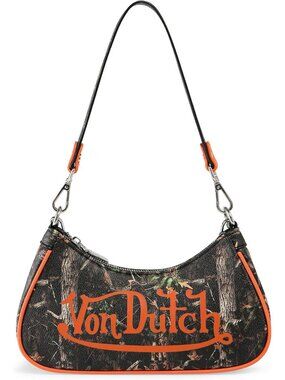 Purse Shoulder Bag, Women's Shoulder Handbags Logo Print and Gold or Silver Chai